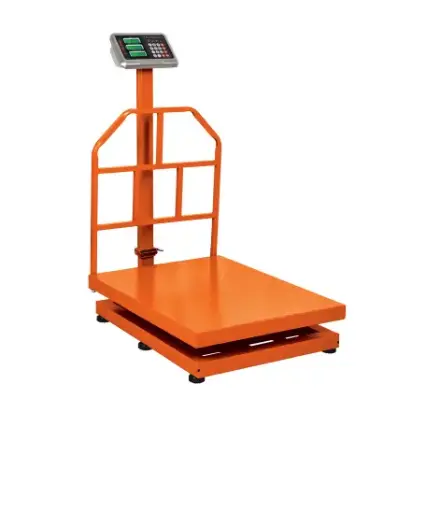 Bascula electrónica de plataforma de acero - Codigo:15733  -  Clave: BAS-600PLA